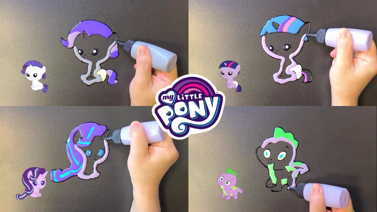My Little Pony Pancake Art Challenge Rarity, Twilight Sparkle