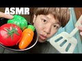 【ASMR】10分間のおままごとロールプレイ🍳【Cooking Plastic Food ASMR】