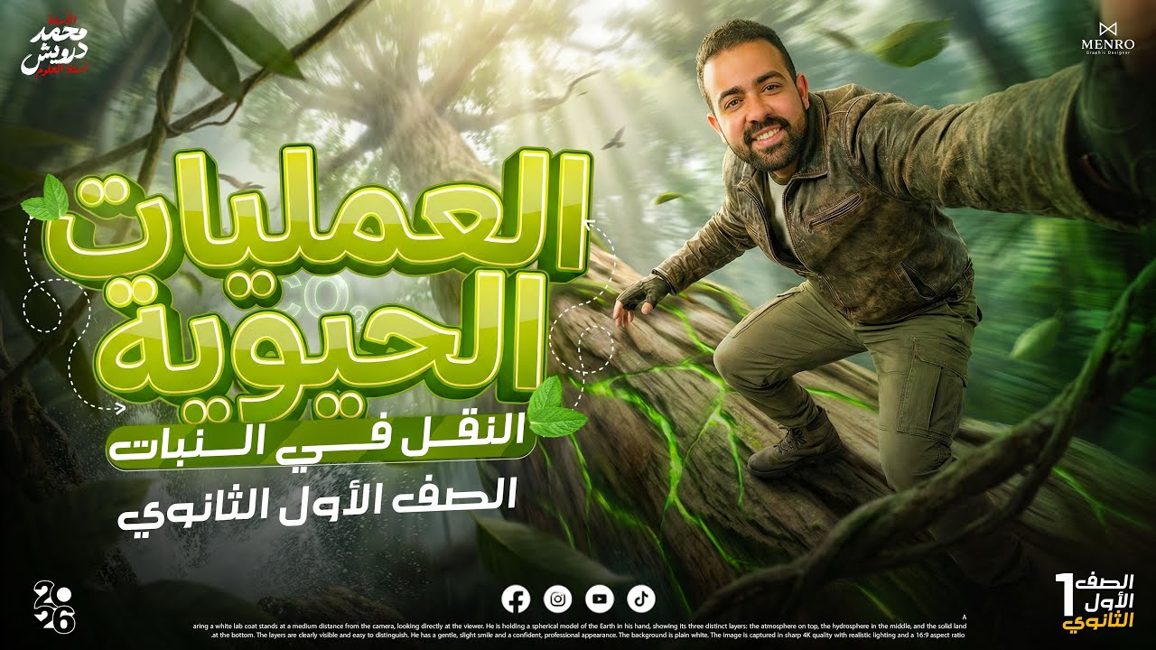 الدرس التاني علوم متكاملة (النقل في النبات )د/محمد درويش #اكسبلور #اولي_ثانوي #علوم_متكاملة 