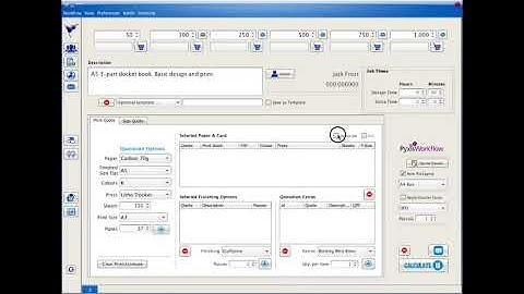 Workflow - Create a Docket Book Quotation