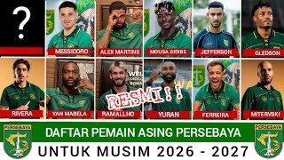 ‼️ PERSEBAYA FOREIGN PLAYER LIST FOR THE 2026/27 SEASON | NEW PERSEBAYA PLAYERS | PERSEBA...