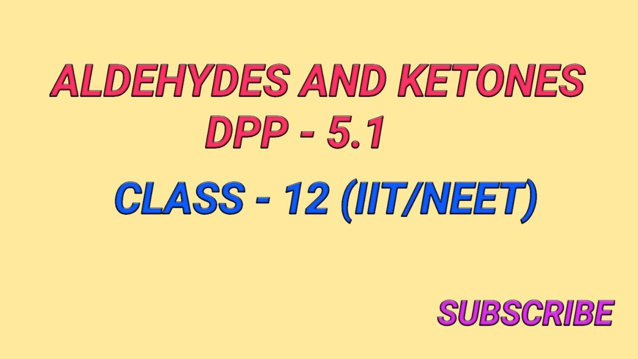 DPP-5.1,ALDEHYDES AND KETONES