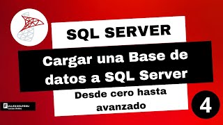 Cargar una base de datos a SQL Server