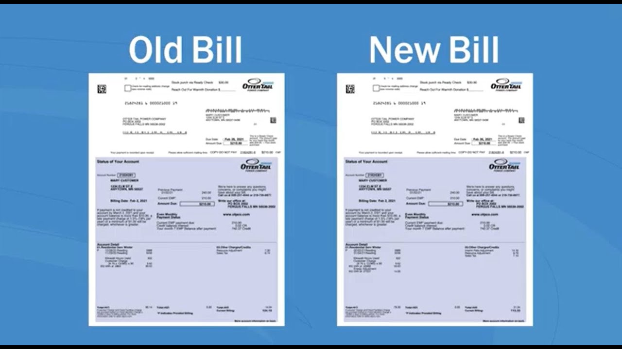 Otter Tail Power Company Changes to your bill MN customers YouTube