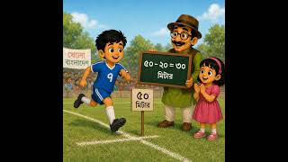✅ গল্পে গল্পে গণিত শিখি ✅Learn math by stories গল্পঃ ফুটবল মাঠের রহস্য দৌড় #kidslearning #maths