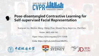 CVPR2023: Pose-disentangled Contrastive Learning for Self-supervised Facial Representation