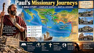 Paul's Missionary Journeys: A Bible Study | Complete History, Maps & Lessons #biblestudy