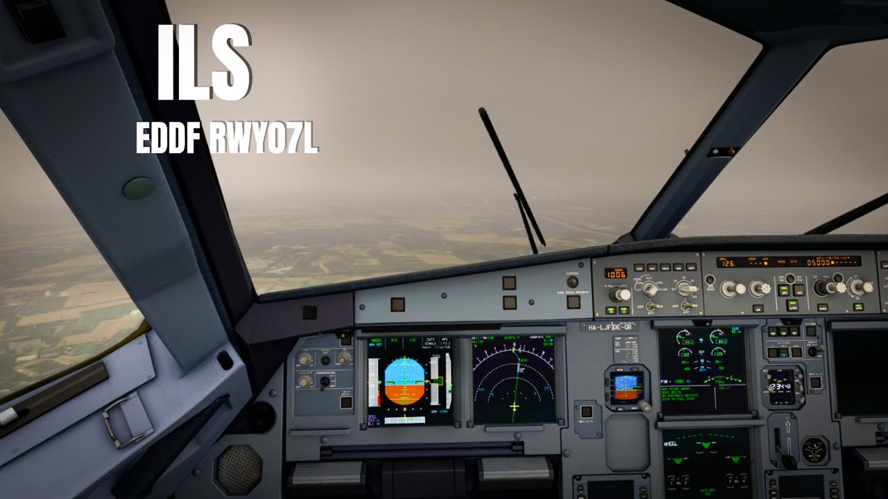 A320 ILS Landing in 20kt Crosswind | Frankfurt EDDF RWY07L | MSFS