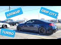 600WHP TURBO G35 COUPE NEW WHEELS STICKY TIRES - PERFECT FITMENT