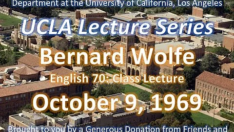 Bernard Wolfe lecturing at UCLA 10/9/1969