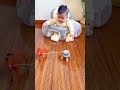 Babies Stay Focused Longer Playing with This Simple Pull Toy#shorts #babycare #babytoys