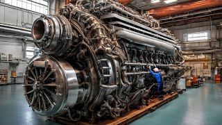 Dentro De La Construcción Del Motor Para Barcos Más Grande Del Mundo