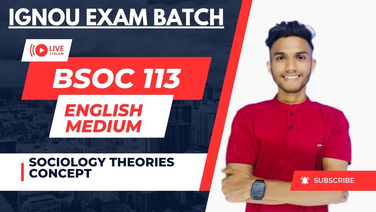 BSOC 113 | Sociological Theory | Important questions | IGNOU WALAY