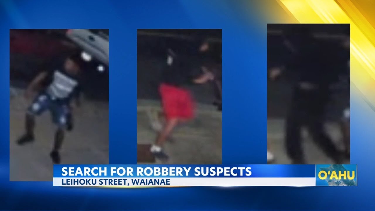 Three teens wanted in connection with violent robbery in Waianae - YouTube