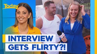 Reporter goes red during cheeky live TV exchange | FUNNY Moments | Today Show Australia