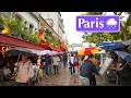 Paris, France 🌧️ - Paris in the rain, a walk in Montmartre - Paris famous district - Paris 4K HDR