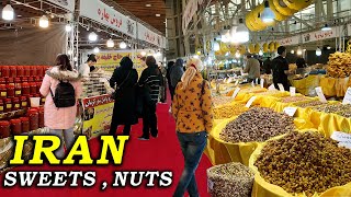 Amazing Exhibition of Iranian Sweets and Nuts in Tehran before the New Year, IRAN Food Tour ایران
