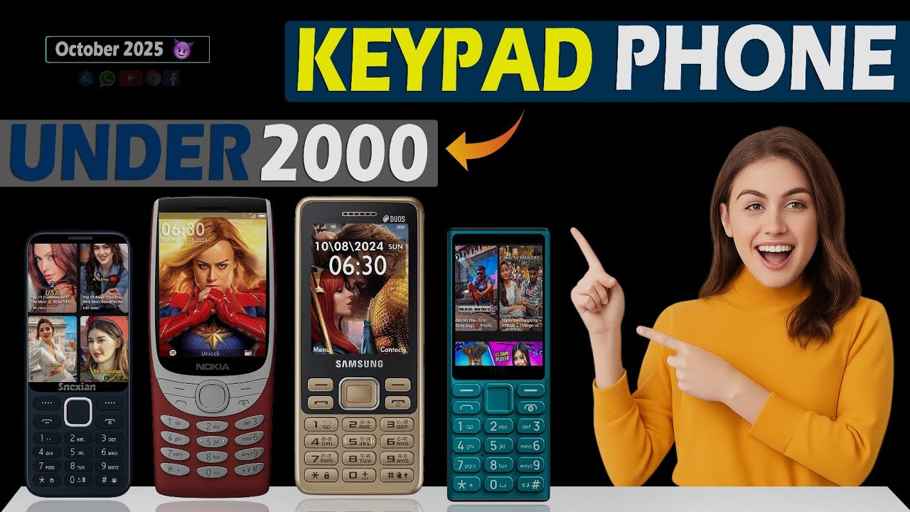 Top 5 Best Keypad Phone Under 2000⚡⚡October 2025📱☠️🔥