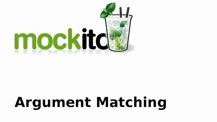 Mockito - Using Argument Matches in Java Unit Tests