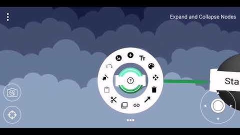 How to expand and collapse nodes in Mind Map AR