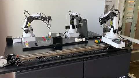 University in Finland build a industry 4.0 assembly line using Dobot Magician