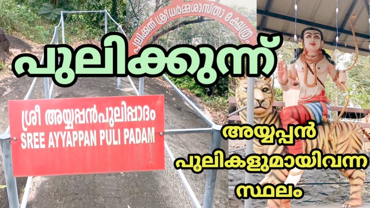 പുലിക്കുന്ന് അയ്യപ്പ ക്ഷേത്രം | Pulikkunnu Ayyappa Temple Kerala | അയ്യപ്പൻ പുലികളുമായിവന്ന സ്ഥലം