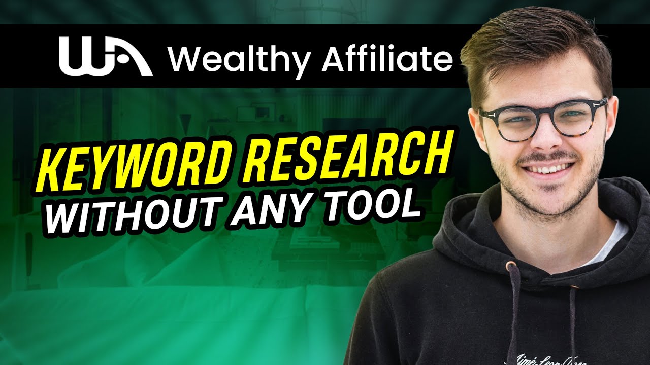 Wealthy Affiliate training on doing keyword research without a keyword research tool