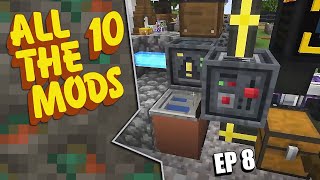 All The Mods 10 Ep 8 - Actually Additions Atomic Reconstructor, Crusher, and AE2 Dimension Card!