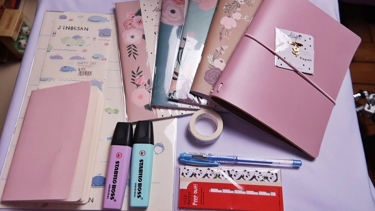 ASMR BINAURAL: ARTIGOS DE PAPELARIA (Planner, papéis, pastinhas, embalagens)