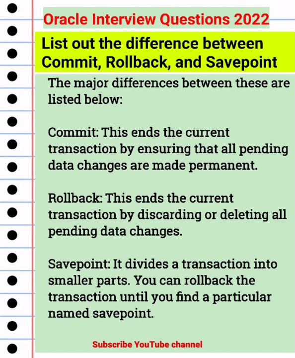 list-out-the-difference-between-commit-rollback-and-savepoint