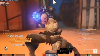 Overwatch 2 Rollout Doomfist God GetQuakedOn Tryhard & Top Ranked Doomfist Gameplay