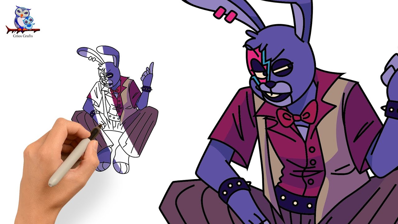 Fnaf Glamrock Bonnie  Fnaf drawings, Fnaf art, Bonnie