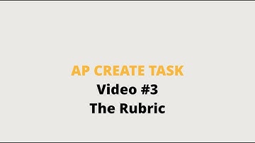 AP CSP: Create Task Rubric #3  --OLD VIDEO UPDATED PLAYLIST LINK IN COMMENTS--