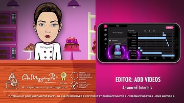 26 - Tutorials: Herausgeber: ADD Video. Cake Mapping Pro® APP - Deutsch