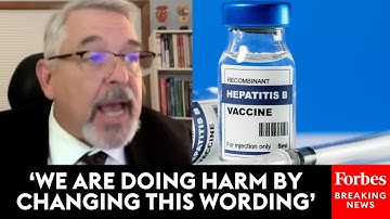 WATCH: CDC Immunization Advisory Committee Member Voices Dissent During Hepatitis B Vaccine Vote