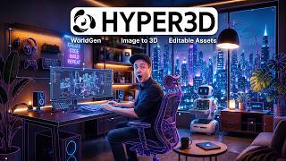 Hyper3D WorldGen – حوّل صورة واحدة إلى مشهد ثلاثي الأبعاد قابل للتعديل screenshot 1