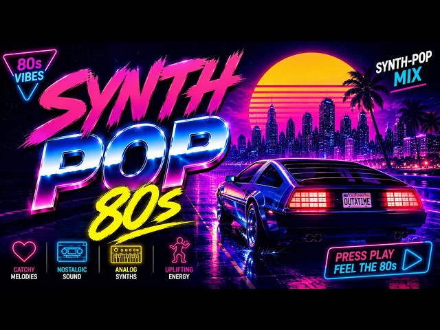 Synth Pop 80s Mix 🎹 1 Hours of Energetic Retro Beats | No Ads