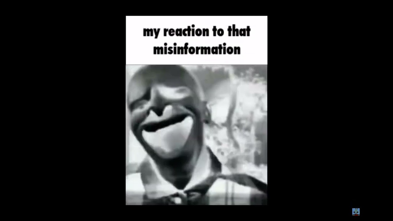 My reaction to that misinformation and confused information