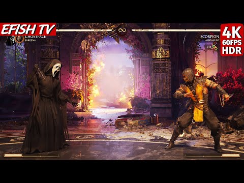 Ghostface vs MKX Scorpion (Hardest AI) - Mortal Kombat 1