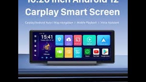 Easily add Apple carplay, Android auto to any vehicle .Seicane 10.26 dash cam DVR touchscreen .