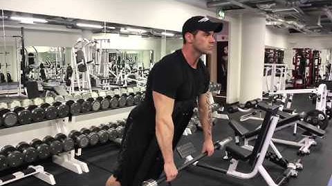 How to do: Upright row  slight forward lean on bench | Olly Foster