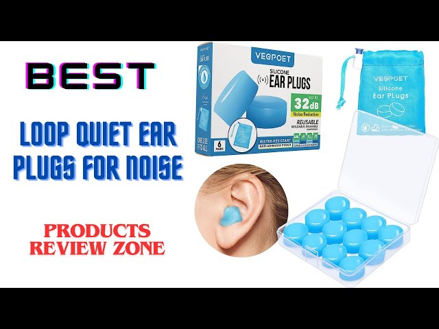  Ear Plugs for Sleeping - Vegpoet Reusable Moldable