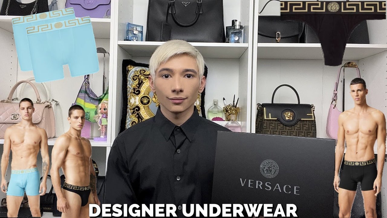 VERSACE MENS THONG/BOXERS TRY ON!!! Is Designer Underwear worth it