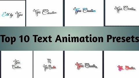 Top 10 Alight Motion Text Animation Presets |AlightMotion Preset Download Free  text presets