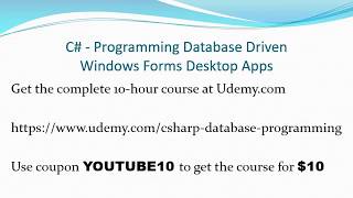 C# Books Database Search Project Part 1 - Intro