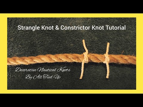 How to tie the Strangle Knot & Constrictor Knot Tutorial. - YouTube