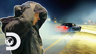 Slippery Road Causes Multiple Spins For The 405 Street Outlaws