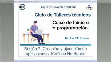 Introducción a la programación - Creación y ejecución  de aplicaciones JAVA en NetBeans