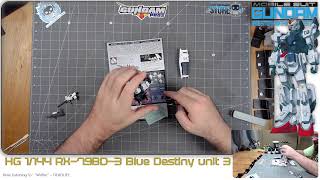 Let's Build HG 1/44 RX-79BD-3 Blue Destiny Unit 3 EXAM!