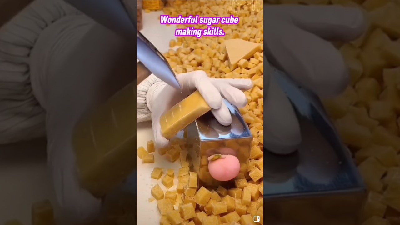 Wonderful sugar cube making skills 👌 